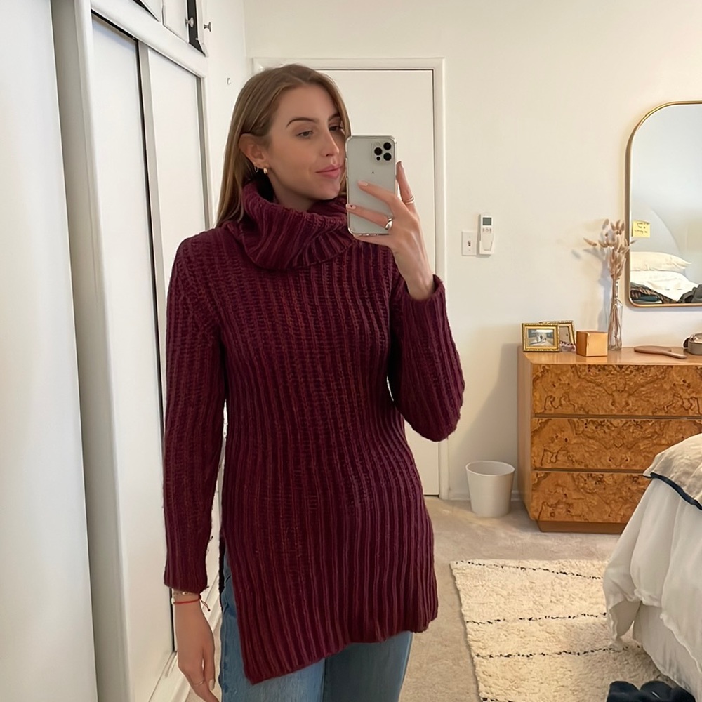 Cozy turtleneck tunic